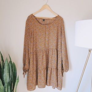 Wild Fable Floral Print Tiered Babydoll Dress